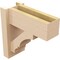 Ekena Millwork 6-in W x 14-in D x 14-in H Balboa Block Rough Cedar Woodgrain TimberThane Outlooker, Primed Tan OUTUR060X14X14BOA44RCPR - alternate 2